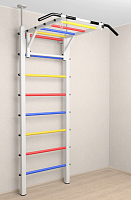 Шведская стенка Sv Sport враспор (Турник рукоход)  (257-275 см) 720 ( Разноцветные перекладины)