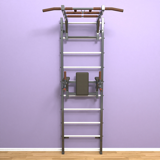 картинка Шведская стенка "LittleSport" Long 2.0 (черный*белый) от магазина Лазалка