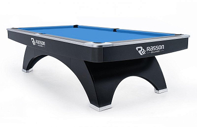 Стол / пул "Rasson OX" 8 ф (черный) с плитой