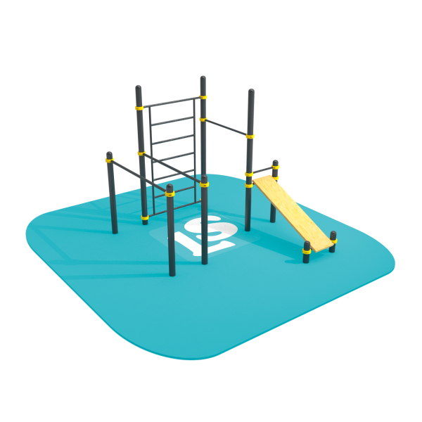 картинка Спортивный комплекс турник, брусья, скамья для пресса, шведская стенка Workout LS49 от магазина Лазалка