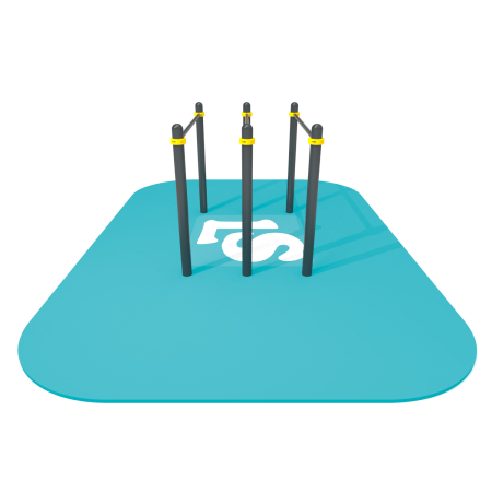 Спортивный комплекс брусья тройные ВоркАут ЛС12