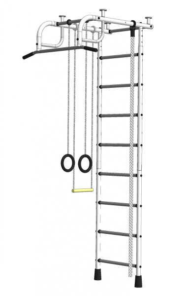Детский спортивный комплекс ДСК   "Пионер-1" 2,9-3,4м. (белый-серый)
