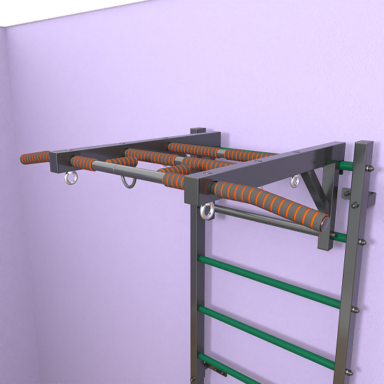 картинка Шведская стенка "LittleSport" Long (черный*зеленый) от магазина Лазалка