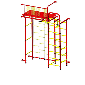 Детский спортивный комплекс ДСК "Пионер 10 лестница" красно-желтый