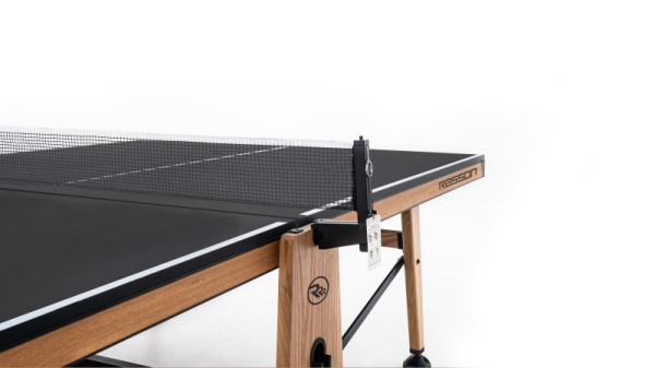 картинка Теннисный стол складной для помещений "RASSON PREMIUM T01 Indoor" (274 х 152,5 х 76 см, натуральный дуб) с сеткой от магазина Лазалка