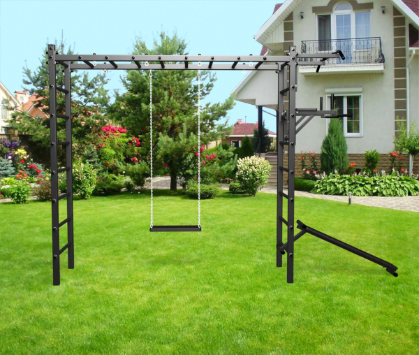 картинка Уличная шведская стенка Sv Sport рукоход У533 (Турник/Брусья/Скамья/Деревянные) от магазина Лазалка