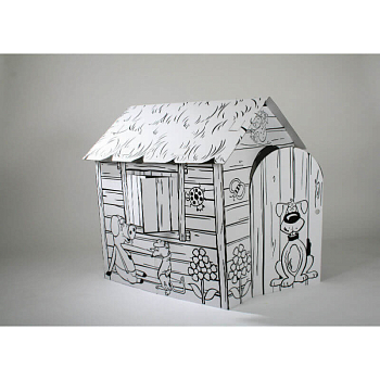 картинка Картонный домик-раскраска "Веселая ферма" от магазина БэбиСпорт