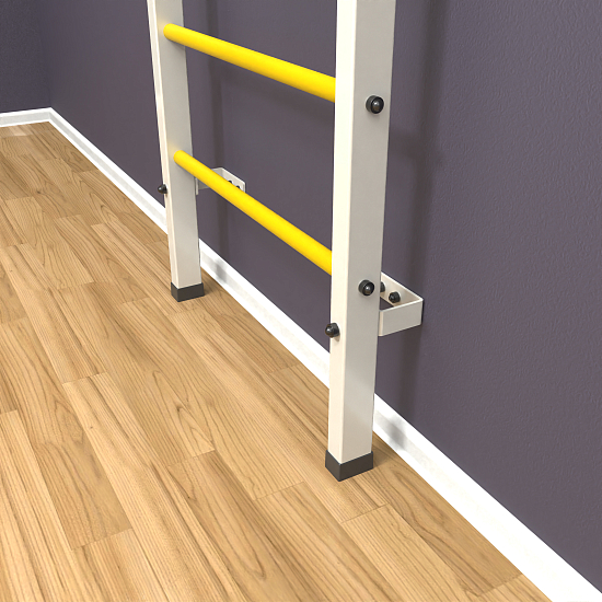 картинка Шведская стенка "LittleSport" Long 2.0 (белый*желтый) от магазина Лазалка