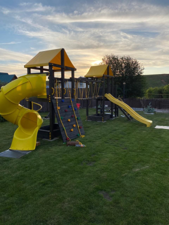 Детская площадка Пикник "Блэк" Кракен с винтовой трубой