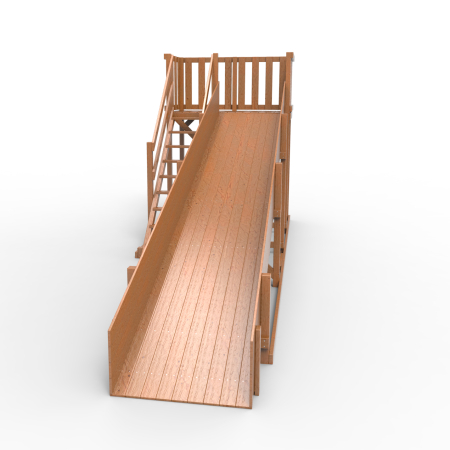 Детская площадка - деревянная горка Пикник "Зима №3" Оптимус