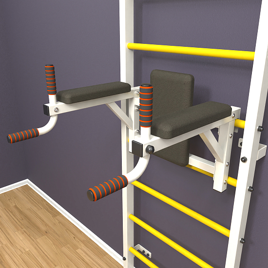 картинка Шведская стенка "LittleSport" Long 2.0 (белый*желтый) от магазина Лазалка