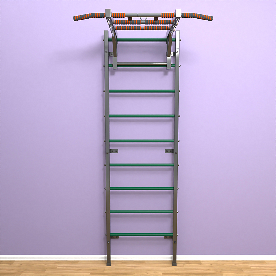 картинка Шведская стенка "LittleSport" Long (черный*зеленый) от магазина Лазалка