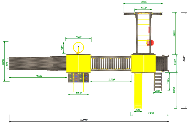 Детская площадка Пикник "Black" Кракен AllSeasons