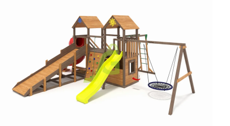 картинка Детская площадка IgraGrad Комбо SF с рукоходом от магазина Лазалка